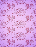 Orchid Pink Butterfly Floral Swirl Rug