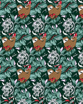 Whimsical Brown Sloth Tropical Jungle Rug