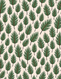 Green Feathered Palm Tropical Rug