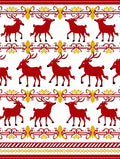 Rustic Red Deer with Golden Border Rug