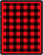 Red Black Buffalo Check Rug