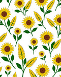 Golden Yellow Sunflower Botanical Arrangement Rug