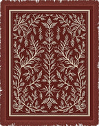 Terracotta Vine Symmetry Rug