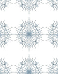 Winter Frost Snowflake Mandala Rug