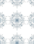 Winter Frost Snowflake Mandala Rug