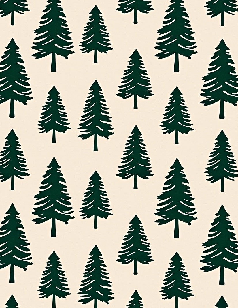 Deep Green Pine Forest Repeat Rug