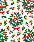 Red Green Berry Holiday Ribbon Rug