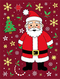Joyful Santa Claus Christmas Characters Rug