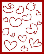 Crimson Heart Scatter Rug