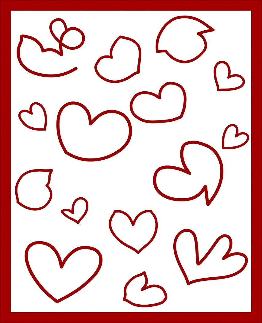 Crimson Heart Scatter Rug