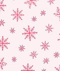 Crimson Snowflake Scatter Rug