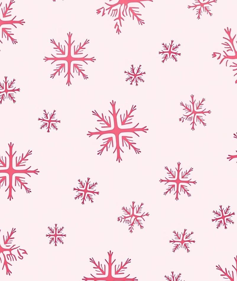Crimson Snowflake Scatter Rug
