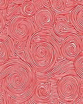 Vibrant Red Swirl Linear Abstract Rug
