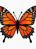 Vibrant Monarch Butterfly Wing Rug