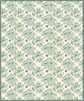 Light Green Abstract Floral Meadow Rug