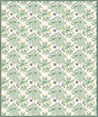 Light Green Abstract Floral Meadow Rug