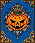Orange Kingly Pumpkin Royal Crest Rug