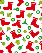 Plaid Red Snow Boots Green Sprouts Rug