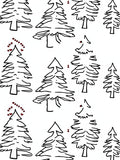Whimsical Red Heart Topiary Trees Rug