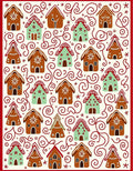 Whimsical Gingerbread Holiday Homes Rug