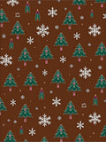 Green Forest Snowflake Christmas Elements Rug