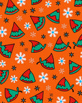 Christmas Red Green Elf Hats Snowflakes Rug