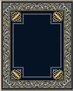 Ornate Gold Silver Celtic Border Rug