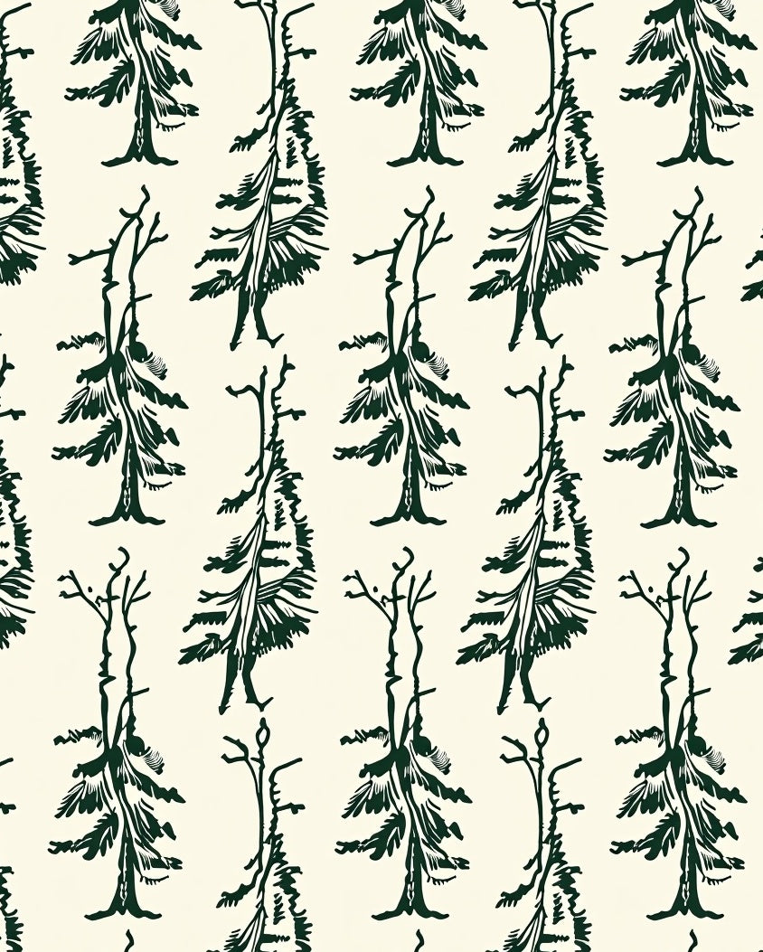 Emerald Forest Tree Line Rug