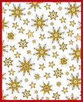 Golden Starburst Flower Scatter Rug