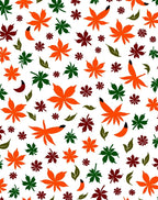 Autumn Maple Leaf Cluster Arrangement Rug