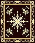 Gilded Snowflake Bordered Classic Rug