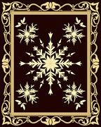 Gilded Snowflake Bordered Classic Rug