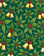 Jolly Bells Holly Festive Garland Rug