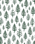 Dark Green Pine Tree Forest Repeat Rug