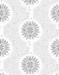Monochromatic Abstract Starburst Floral Rug