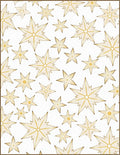 Golden Starburst Scattered Linen Rug