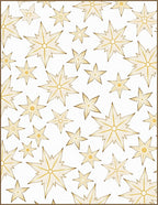 Golden Starburst Scattered Linen Rug