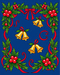 Golden Bells Holly Garland Rug