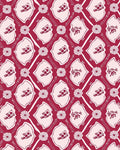 Crimson Bird Floral Diamond Rug