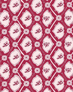 Crimson Bird Floral Diamond Rug