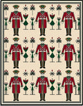 Crimson Soldier Repeating Motif Rug