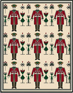 Crimson Soldier Repeating Motif Rug
