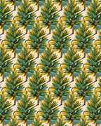 Vibrant Tropical Fanned Leaf Repeat Rug
