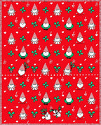 Red Gnomes Hearts Clover Sprinkle Rug