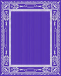 Classic Indigo Ornamental Border Rug