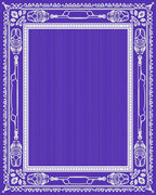Classic Indigo Ornamental Border Rug