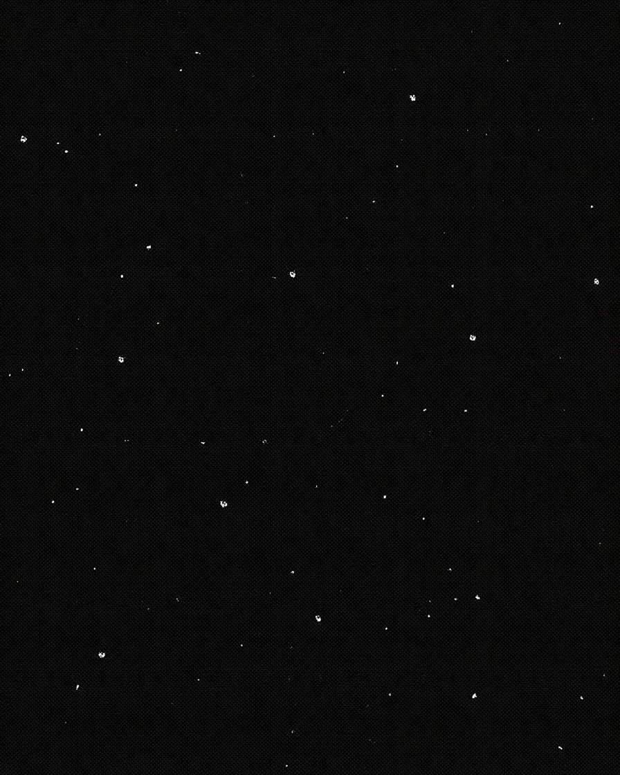 Dark Night Scattered Stars Rug