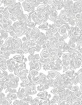 Abstract Intertwined Black And White Lines Rug