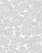 Abstract Intertwined Black And White Lines Rug
