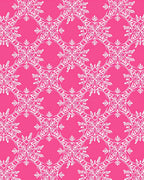Pink White Intricate Floral Medallion Rug